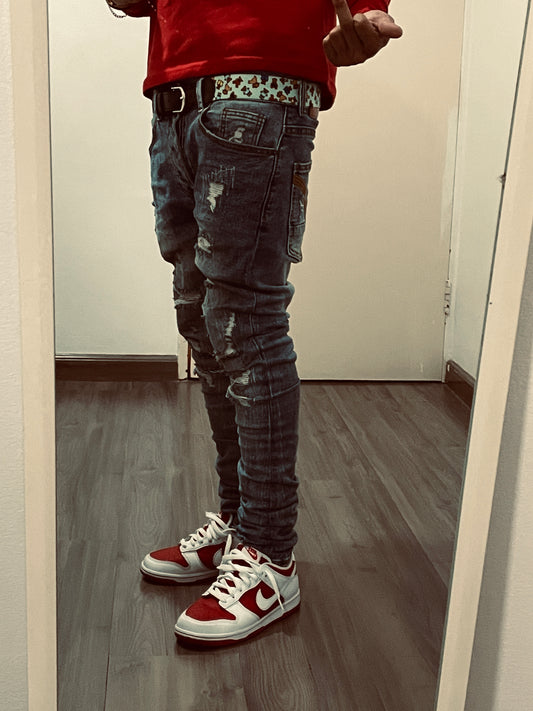 luv jeans stacked