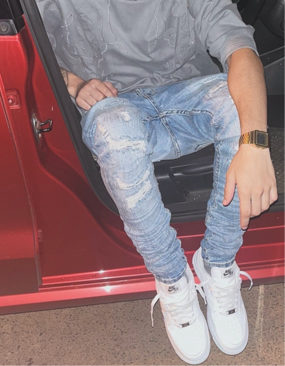 luv jeans stacked